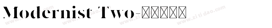 Modernist Two字体转换